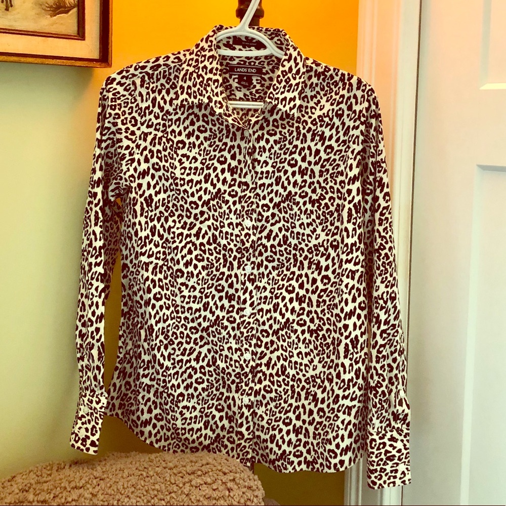 Leopard Button Down Shirt